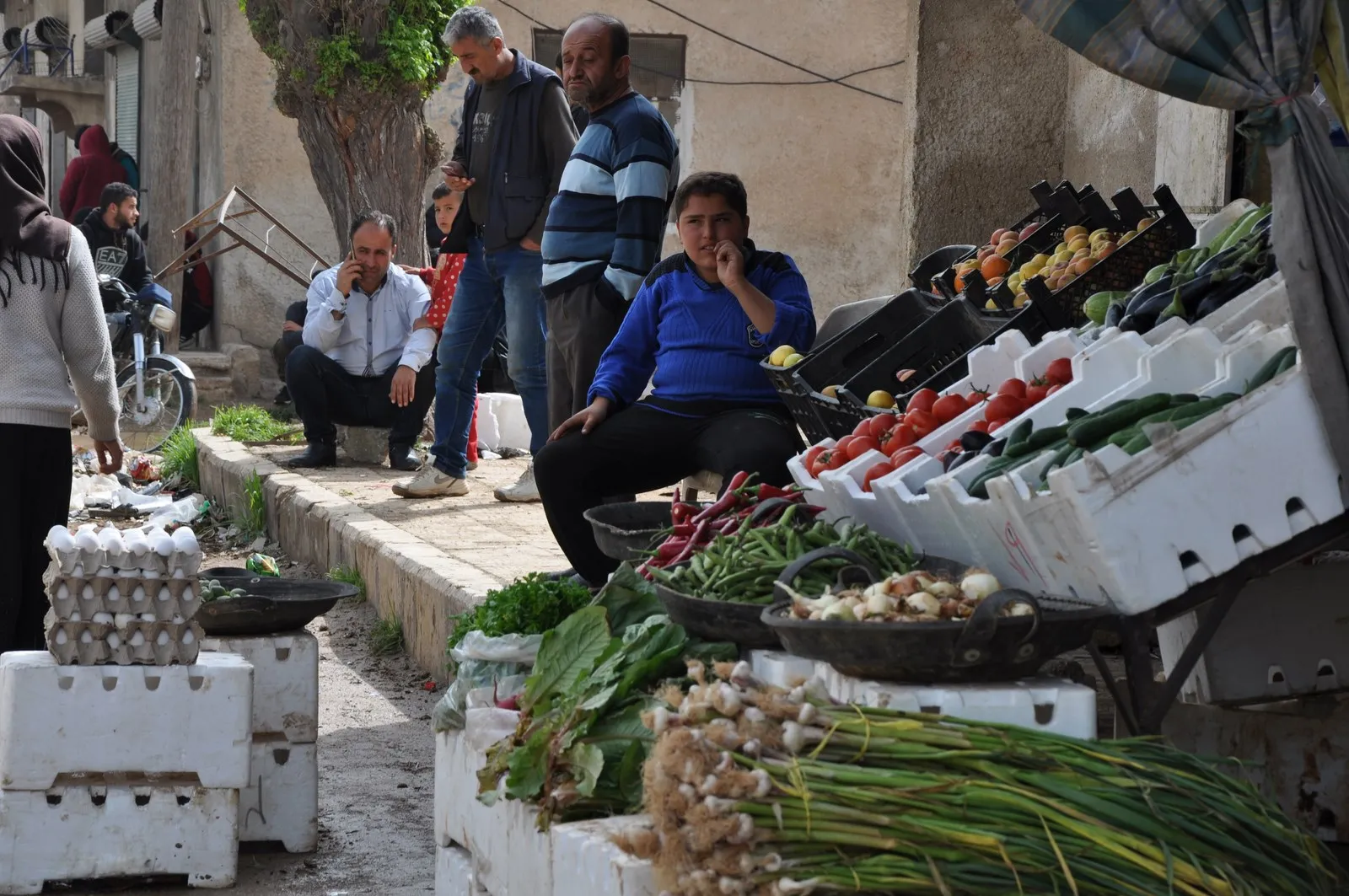 ANHA  ترصد حركة وآراء الأهالي في تل رفعت