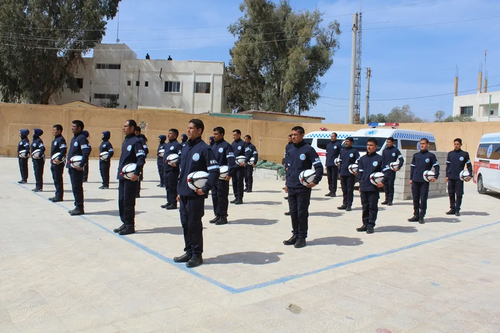 قوى الأمن الداخلي في الطبقة تخرج أول فريق للطوارئ والإسعاف