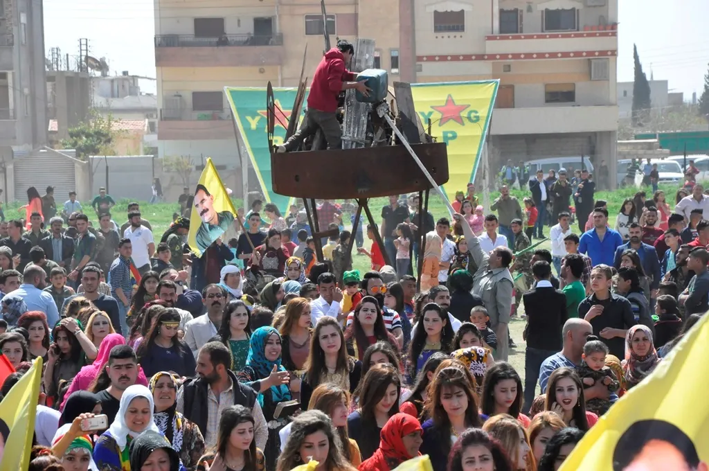 شعلة النوروز توقد في شمال سوريا