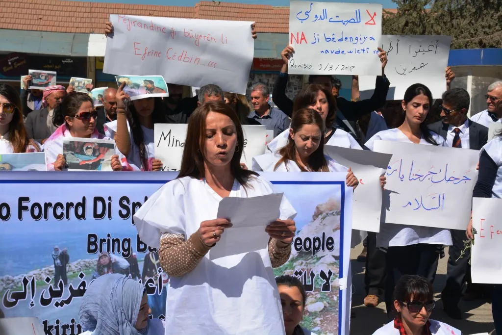 على المجتمع الدولي التدخل سريعاً لمنع التهجير وتغيير ديمغرافية عفرين