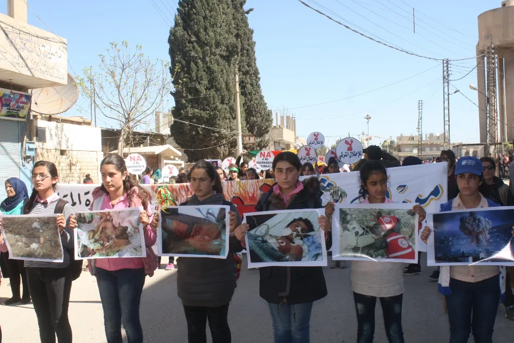 "من وهج شعلة نوروز نرفع وتيرة المقاومة وننتصر في عفرين"