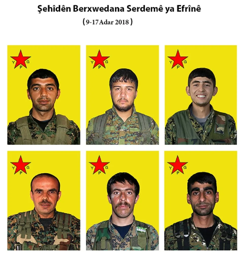 YPG تكشف سجل قيادي و5 مقاتلي مقاومة العصر