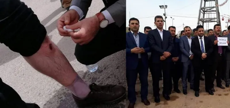 إصابات في صفوف المتظاهرين بهولير