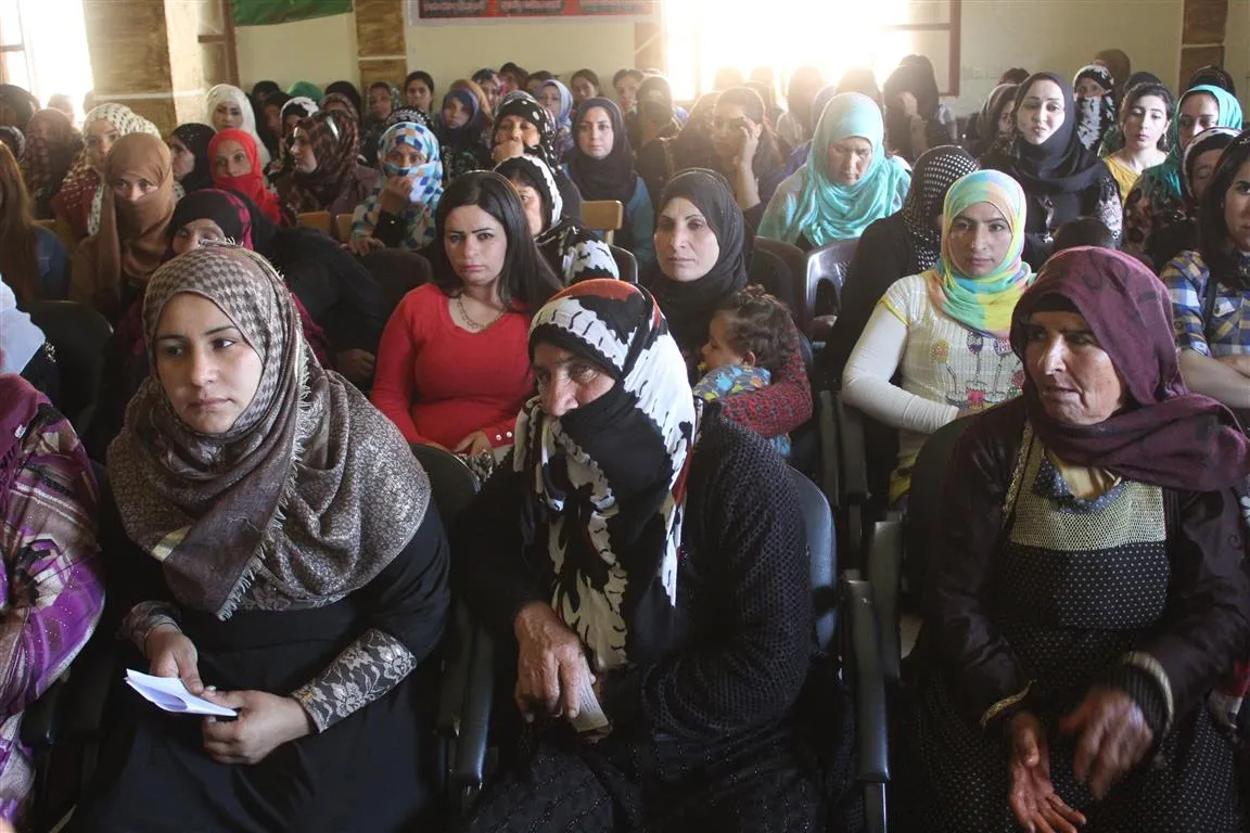 اجتماع لنساء جل آغا حول العزلة المفروضة على أوجلان والمطالبة بحريته
