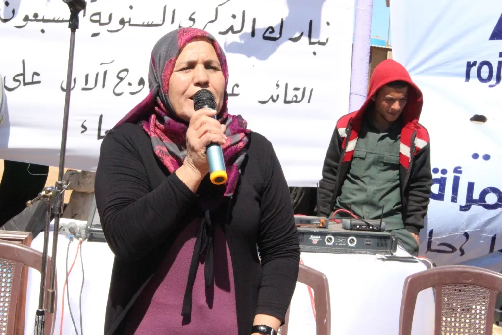 احتفالية بقرية المرأة "JIN WAR"  بمناسبة ميلاد أوجلان