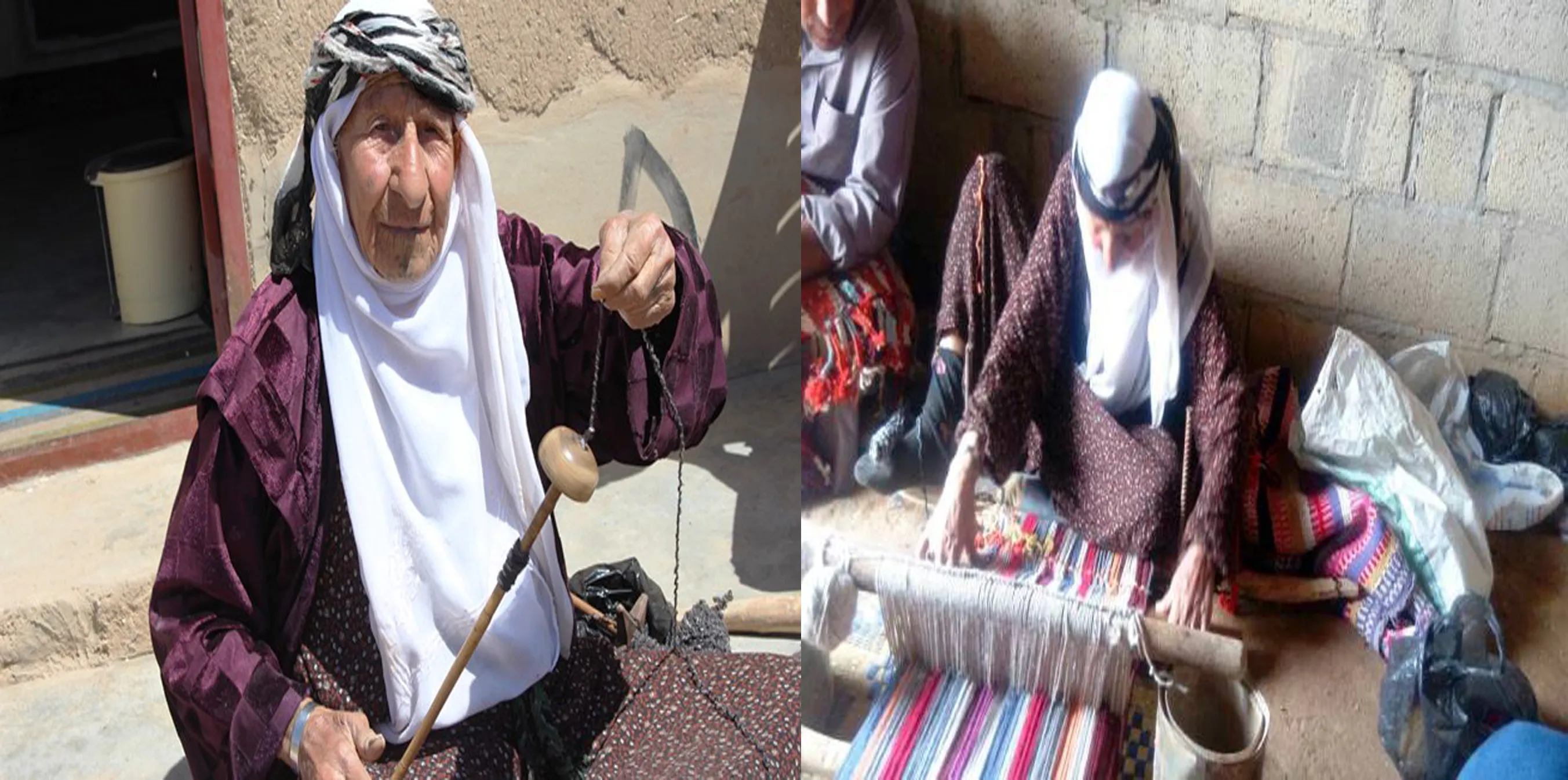 تبلغ 105 من العمر ولاتزال تمتهن صناعة السجاد اليدوي