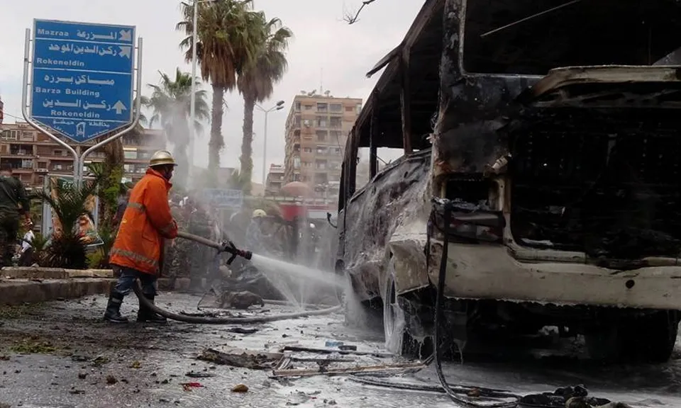 مقتل شخصين وإصابة 14 في سقوط قذائف على دمشق