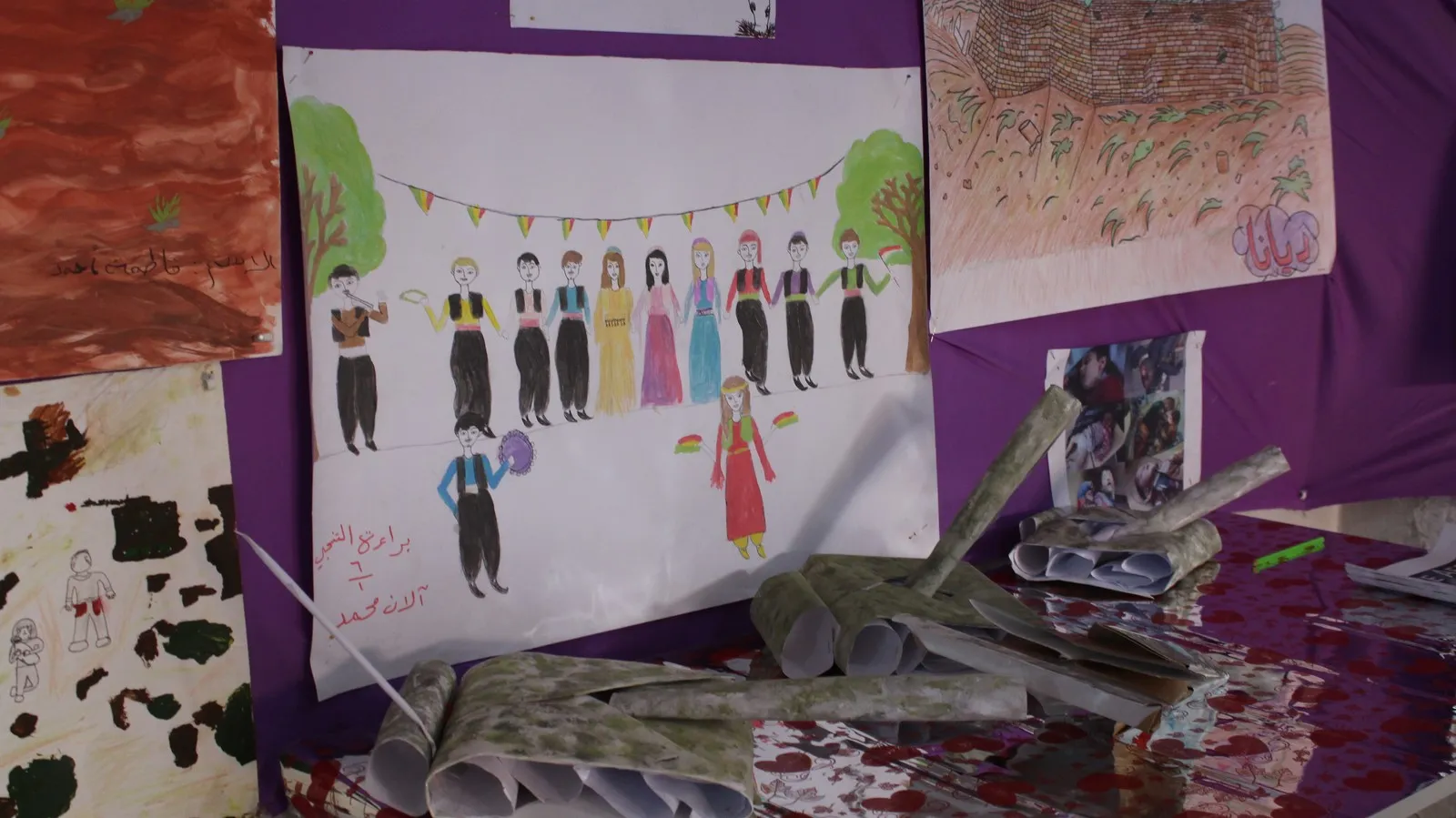 "لمساندة أطفال عفرين" عنوان معرض لرسومات أطفال حلب