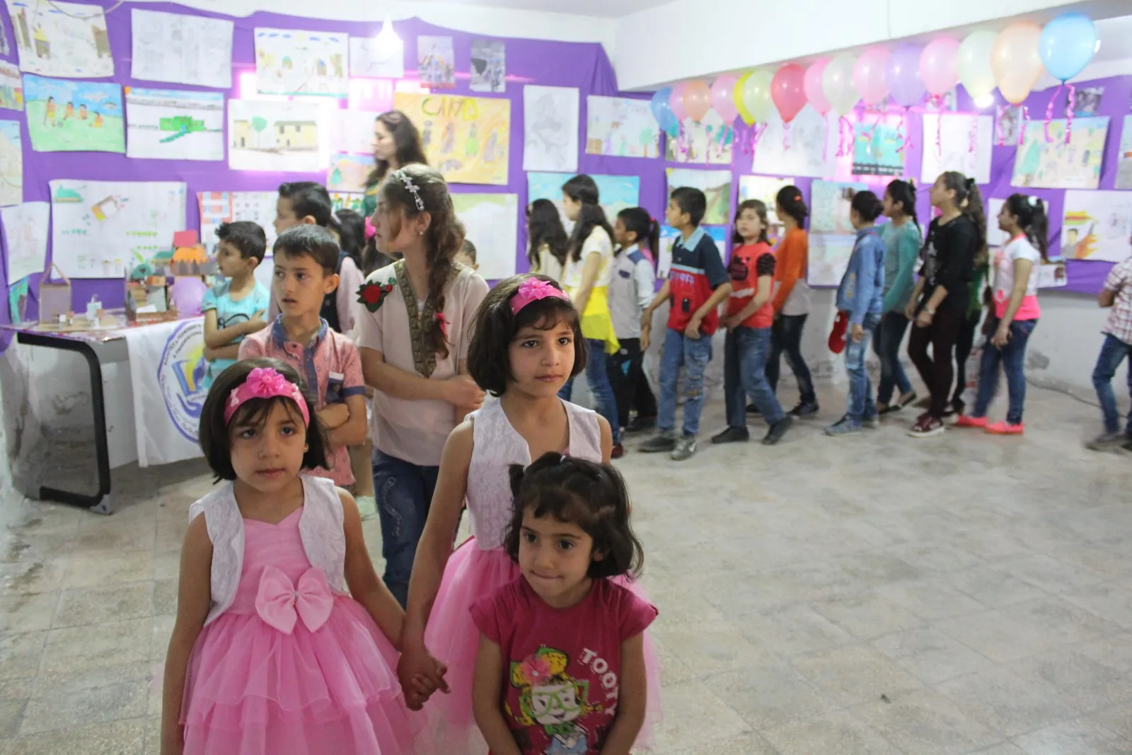 "لمساندة أطفال عفرين" عنوان معرض لرسومات أطفال حلب