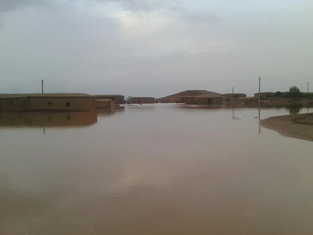 سيول الأمطار أغرقت قرى تل حميس وردمت الجسور