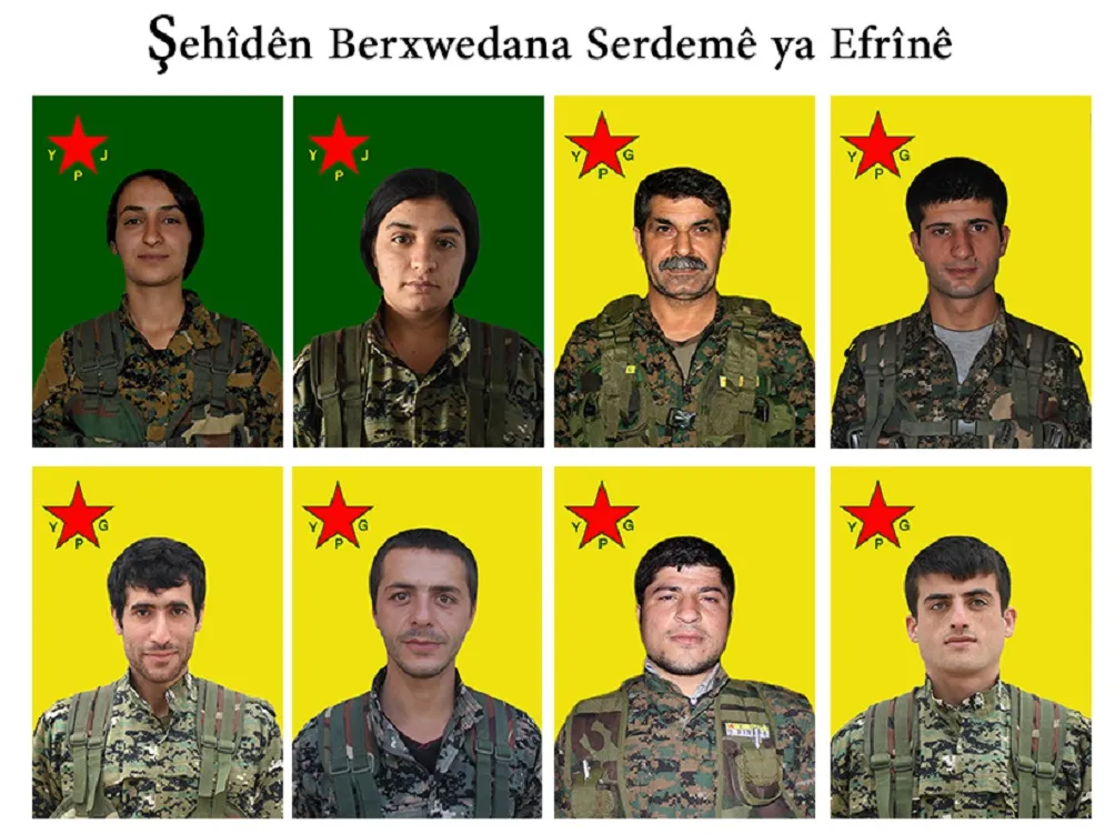YPG: تكشف هوية 8 من شهداء مقاومة العصر
