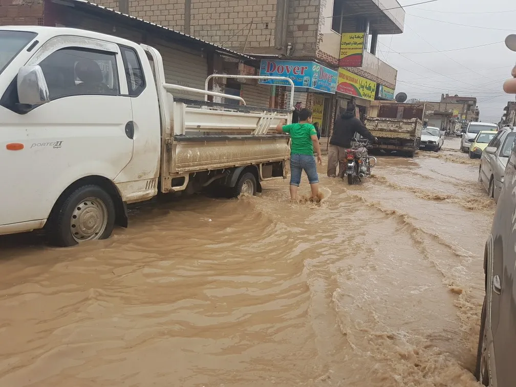 فيضانات وسيول تجتاح مقاطعتي الحسكة وكري سبي