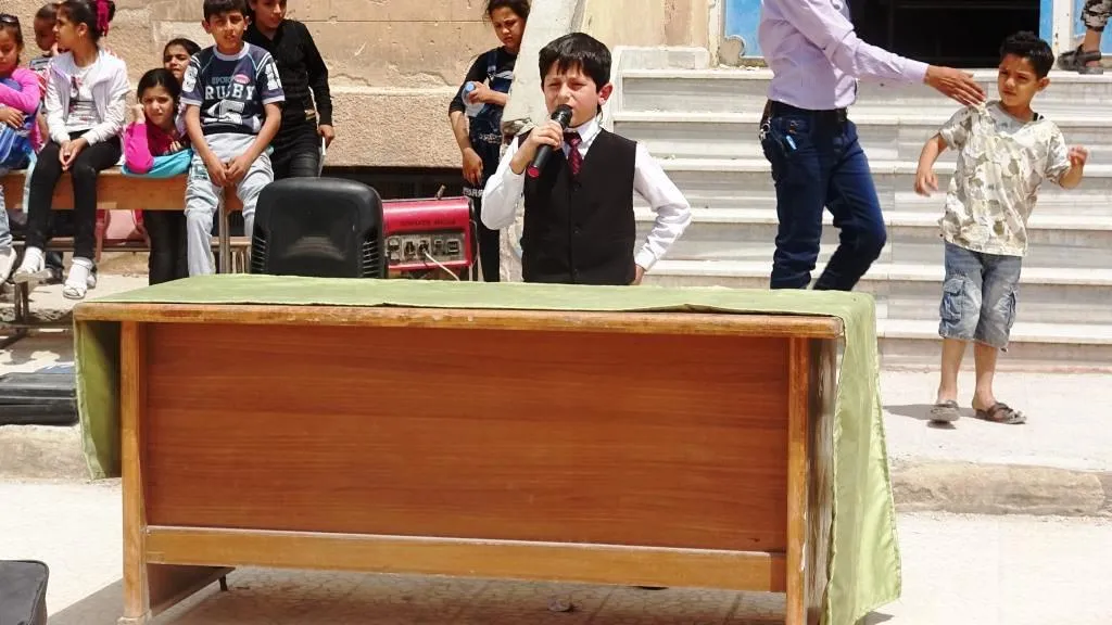 احتفالية لطلبة الرقة بمناسبة انتهاء العام الدراسي