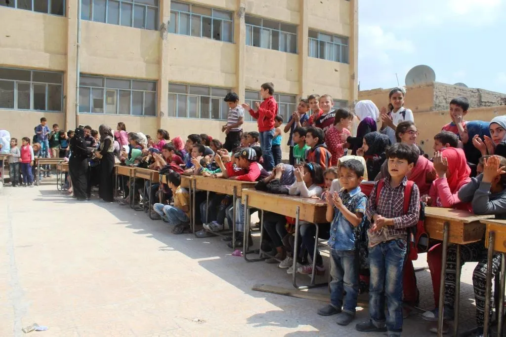 احتفالية لطلبة الرقة بمناسبة انتهاء العام الدراسي