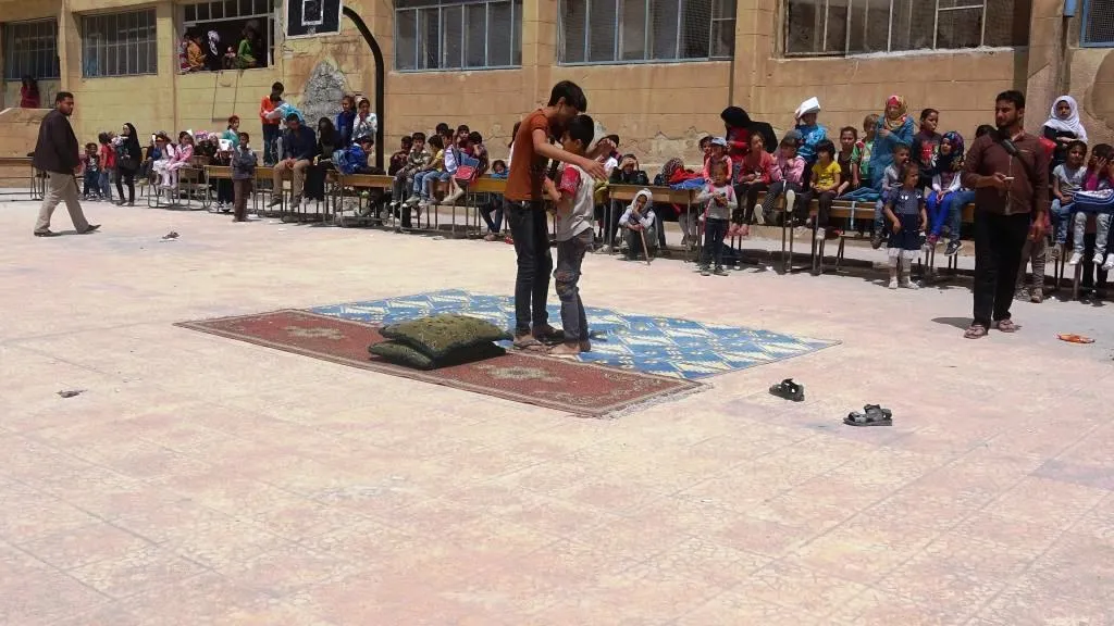 احتفالية لطلبة الرقة بمناسبة انتهاء العام الدراسي