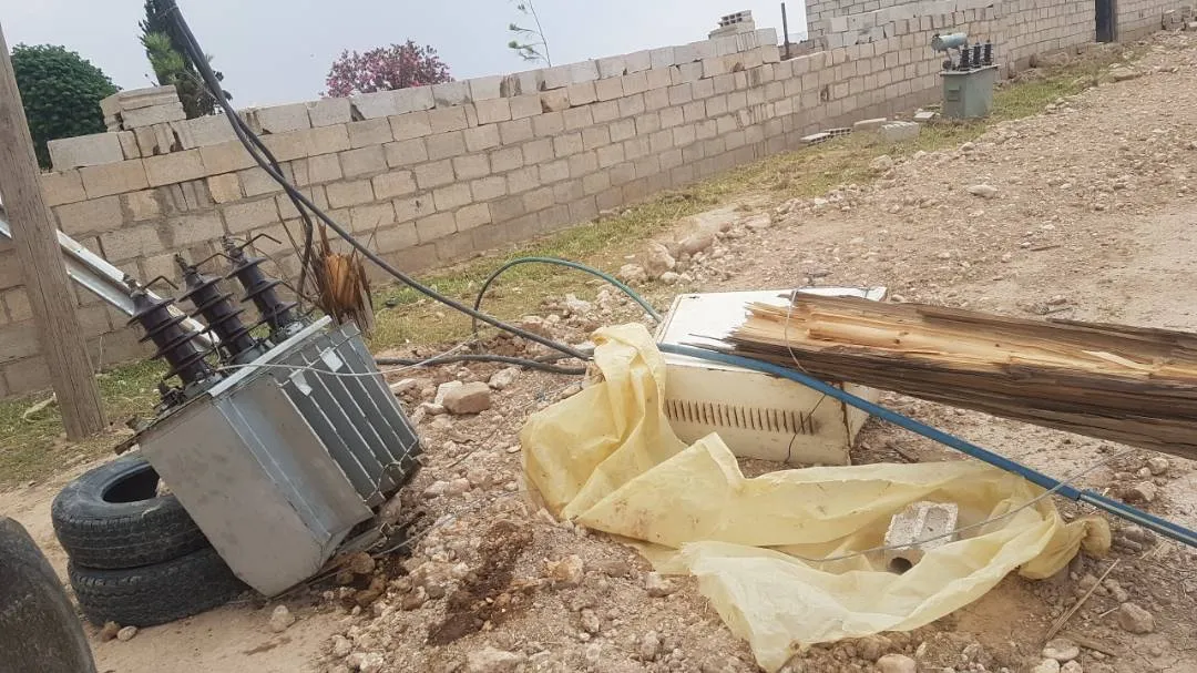عاصفة رملية قادمة من العراق تجتاح إقليم الجزيرة