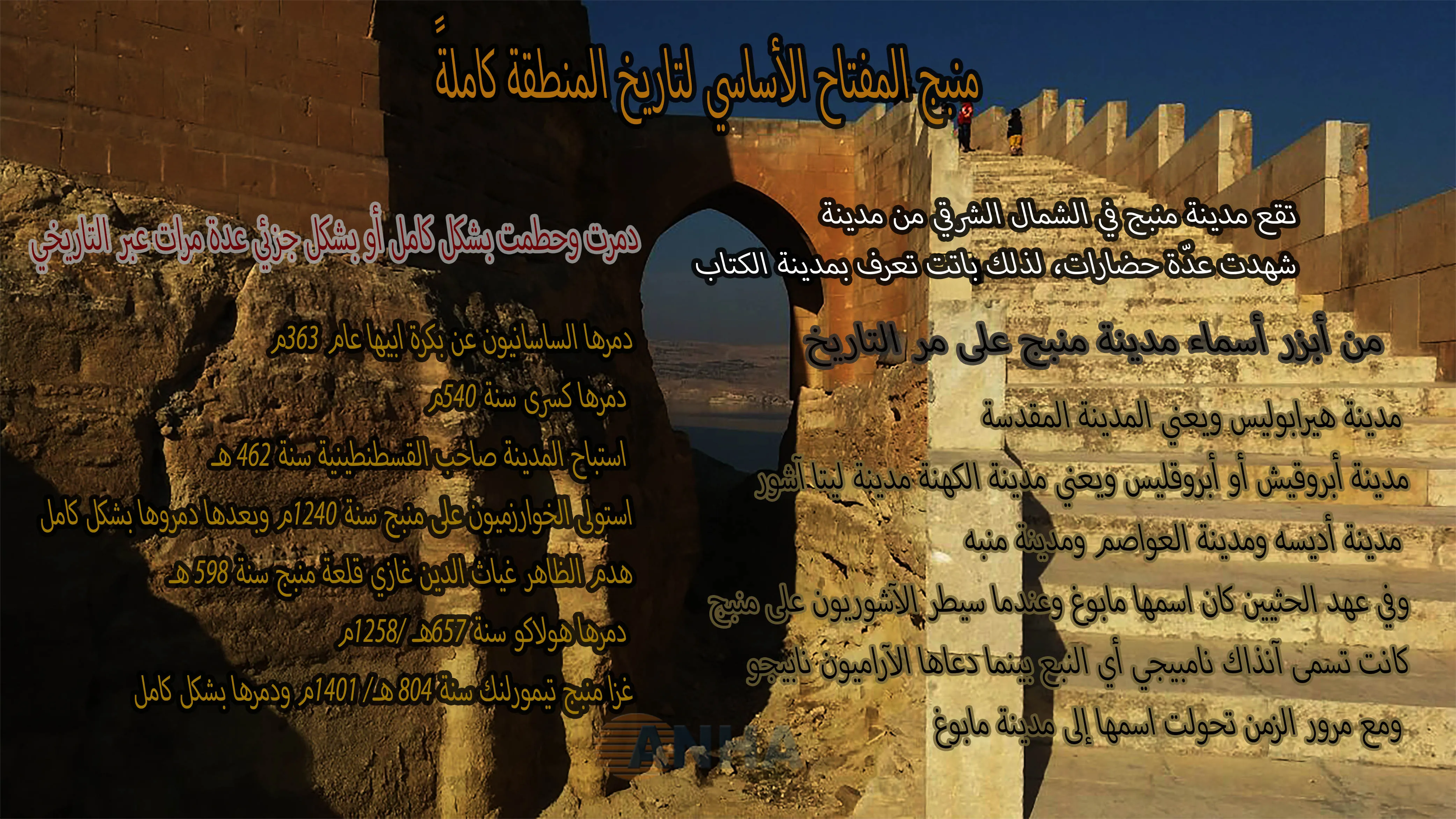منبج المفتاح الأساسي لتاريخ المنطقة كاملة- 1