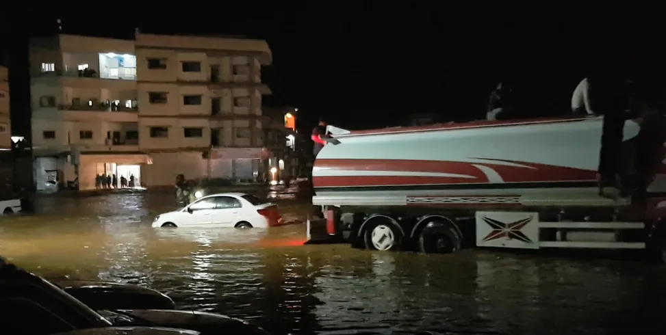 فيضانات وسيول تجتاح مدينة كوباني