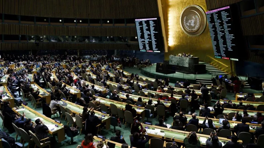 أغلبية الدول في الأمم المتحدة تدين اسرائيل لقصفها للفلسطينيين
