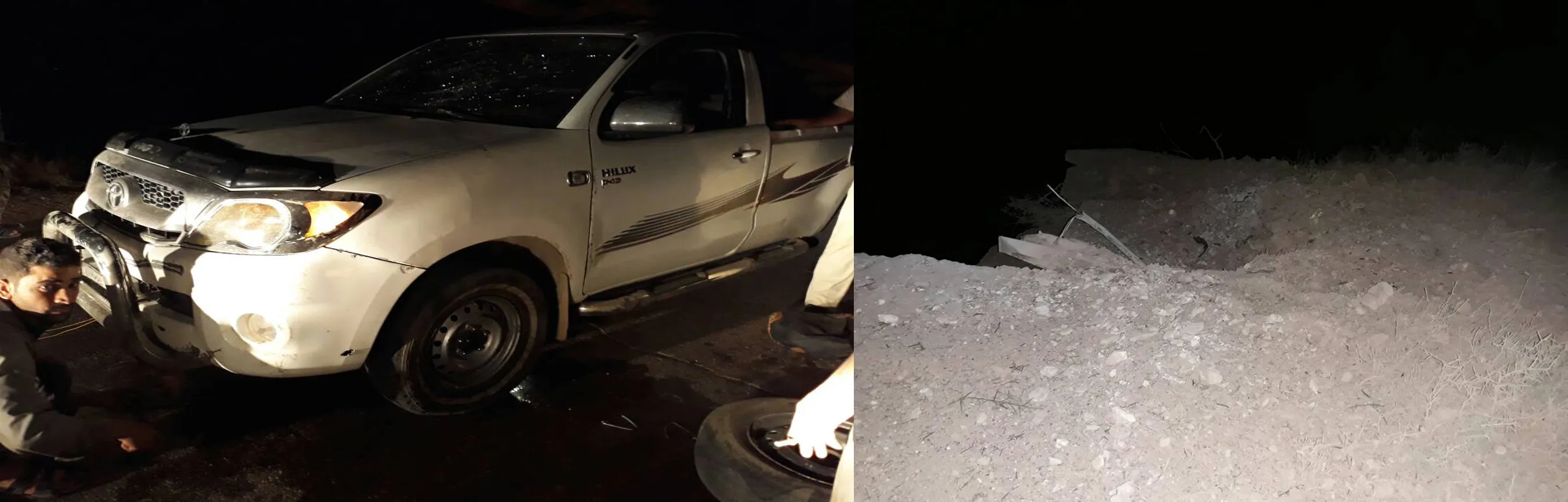 انفجار لغم أرضي بسيارة مدنية في بلدة حمام تركمان