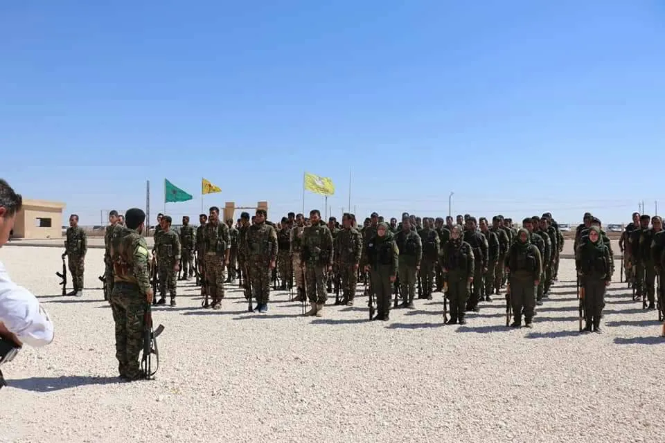 تراب الشدادي يحتضن جثمان شهيدين