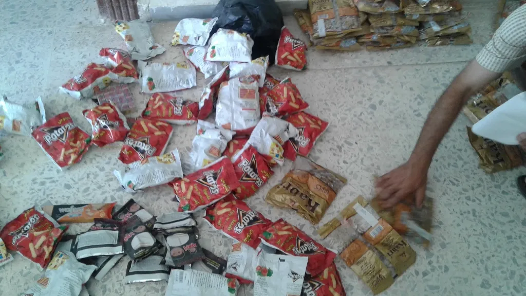 قسم الضابطة في المنصورة يضبط مواد منتهية الصلاحية