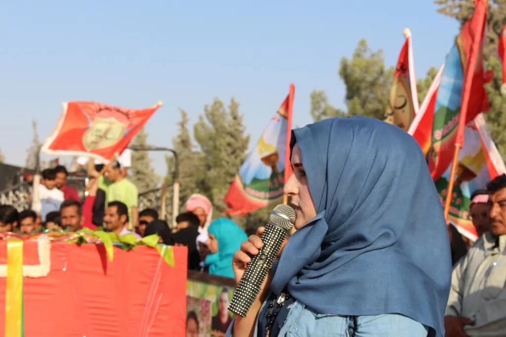منبج تشيع جثمان شهيد من مجلس الباب العسكري