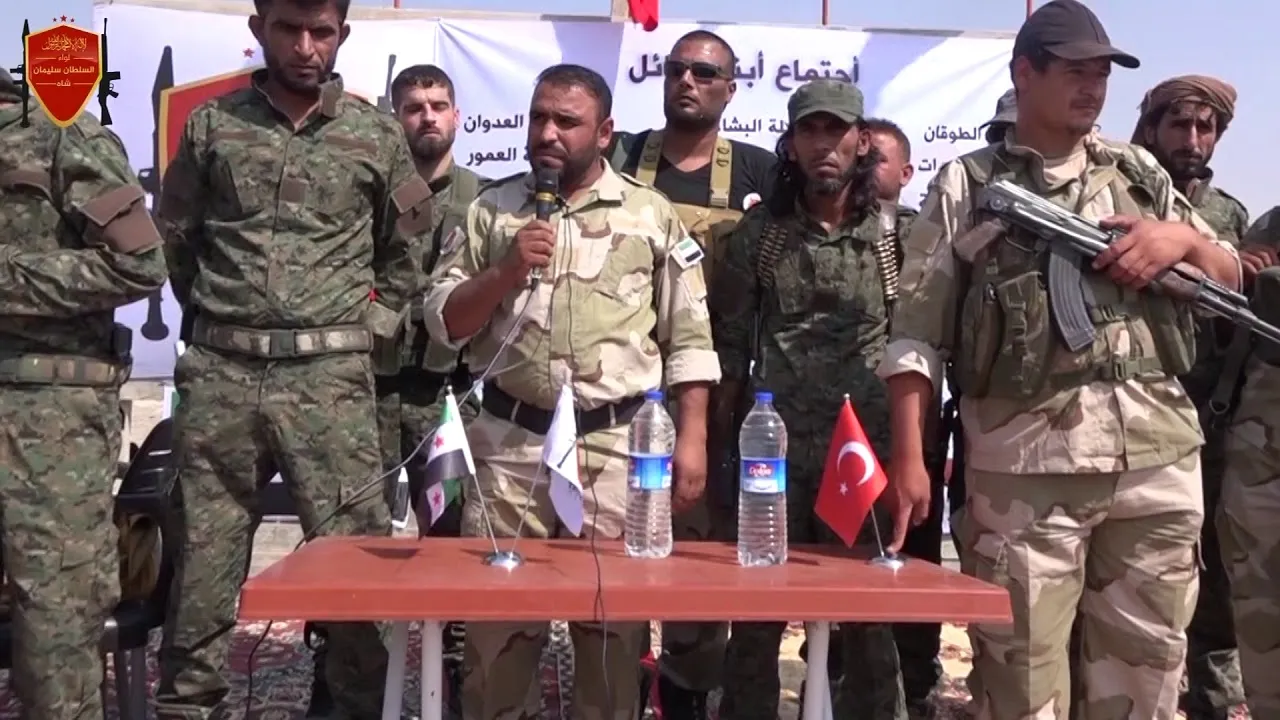 لواء سليمان شاه يهدد الأهالي بالقتل وتحذرهم الخروج في مظاهرات