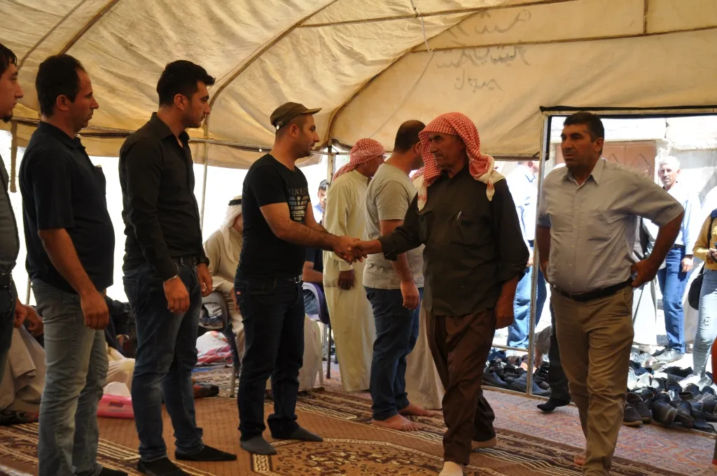 أهالي كوباني قدموا العزاء لذوي الشهيد أمير كوباني