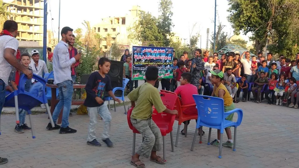 مسابقات ترفيهية وتثقيفية لأطفال الرقة