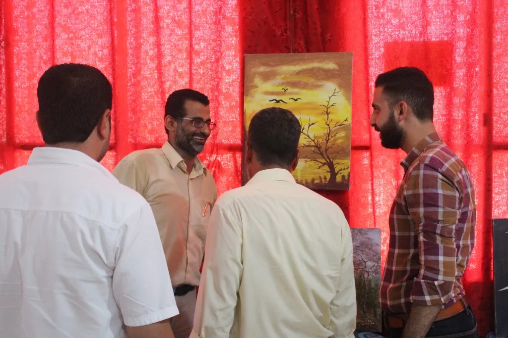 لوحة ثلج شاهدة على نيران حرب منبج