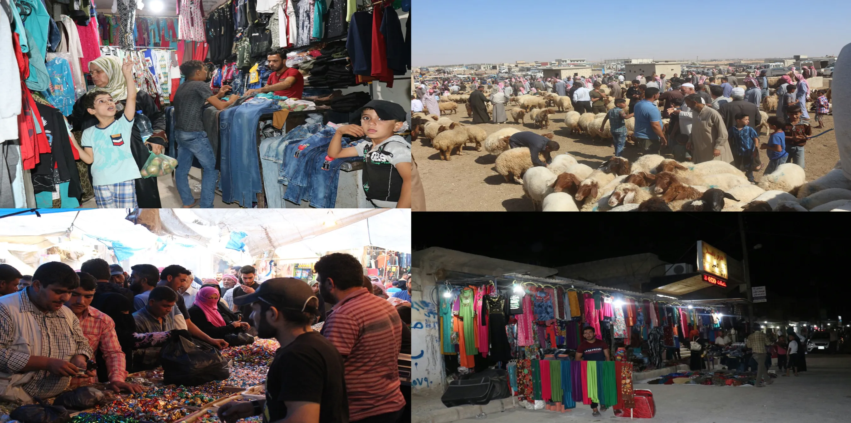 أسواق الشدادي ومنبج تشهد إقبالاً قبل يوم من العيد