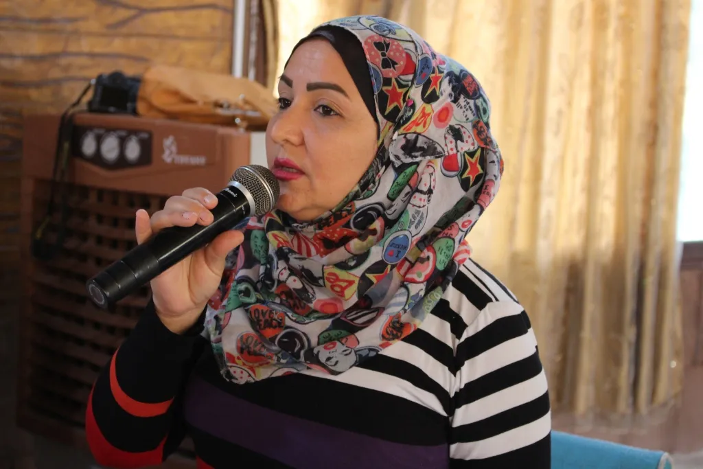 شرح أهداف منظمة  المرأة في حزب سوريا المستقبل خلال اجتماع