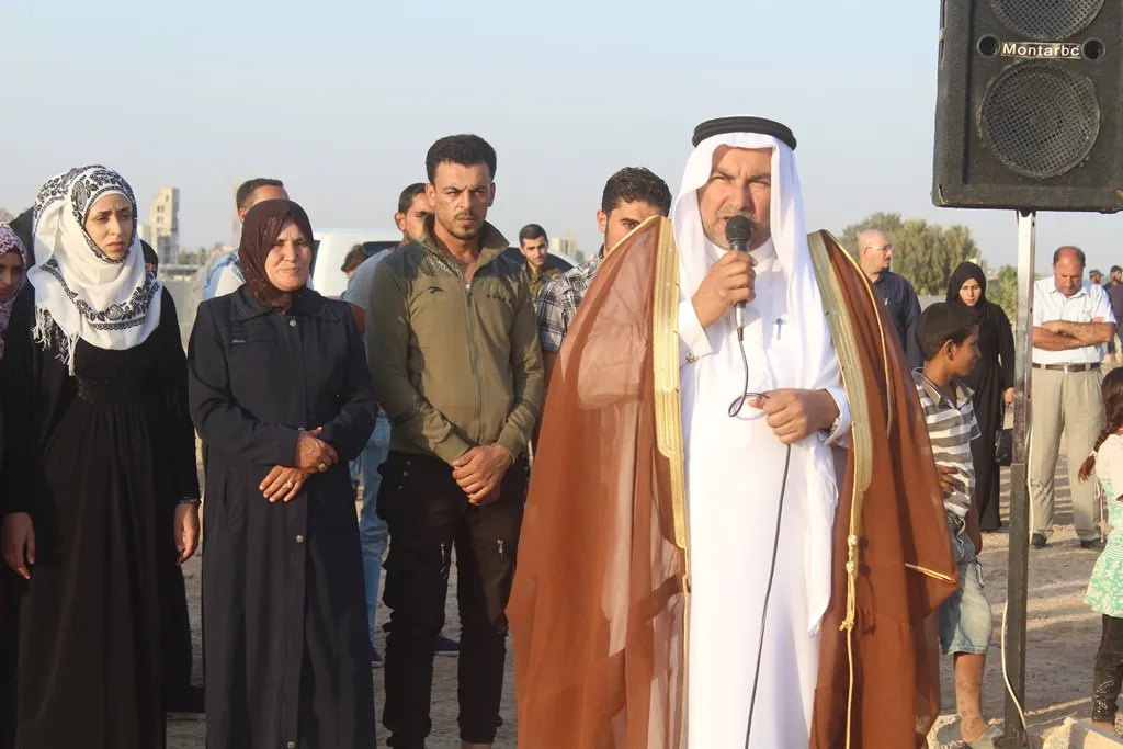 رفات الشهيد أبو رملة يوارى الثرى في الطبقة