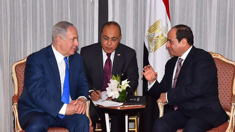 السيسي ونتنياهو يبحثان إحياء عملية السلام بين فلسطين وإسرائيل