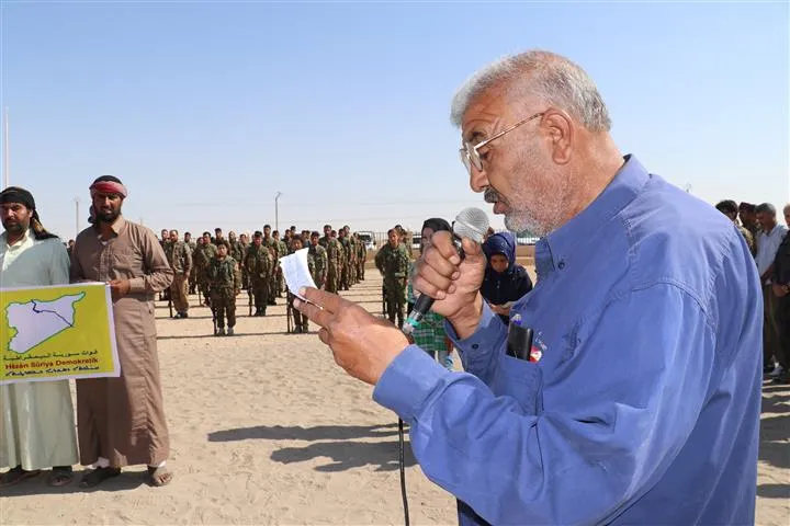 أهالي الشدادي  يشيعون أحد شهداء معركة دحر الإرهاب