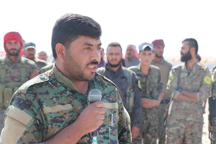 أهالي الشدادي  يشيعون أحد شهداء معركة دحر الإرهاب