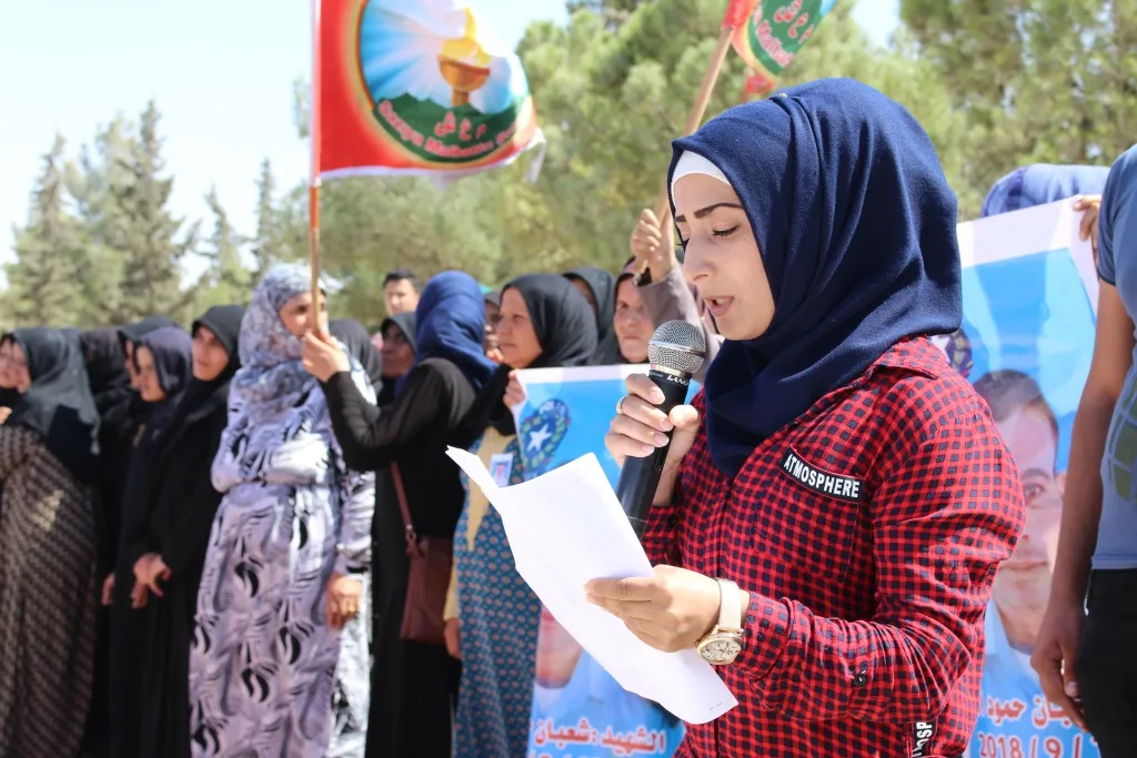 تراب منبج يحتضن جثمان عضو المرور شعبان رمو
