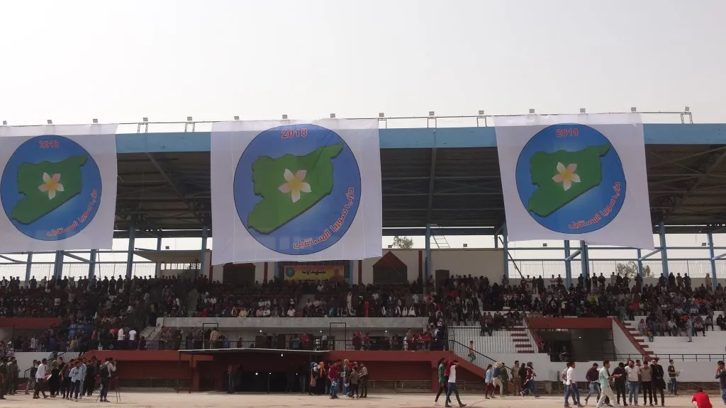 انطلاق المهرجان الأول في مدينة الرقة لحزب سوريا المستقبل