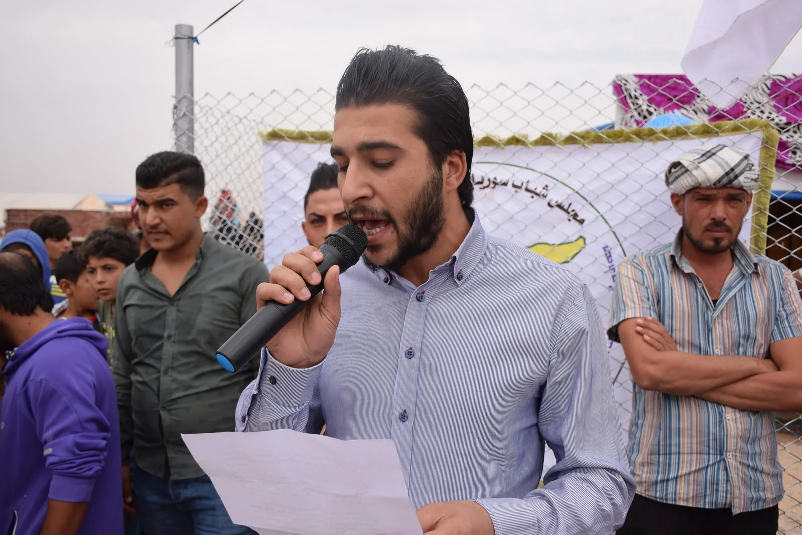 شبيبة م س د تفتتح خيمة للشبيبة بمخيم العريشة