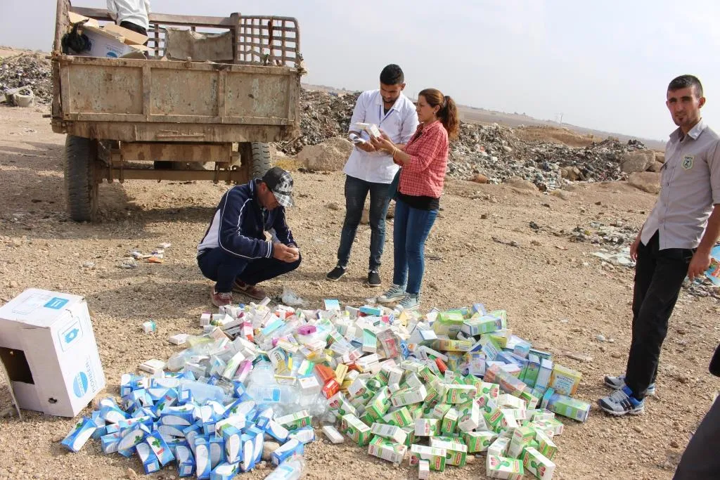 لجنة الصحة في تل براك تتلف كمية من الأدوية المنتهية الصلاحية