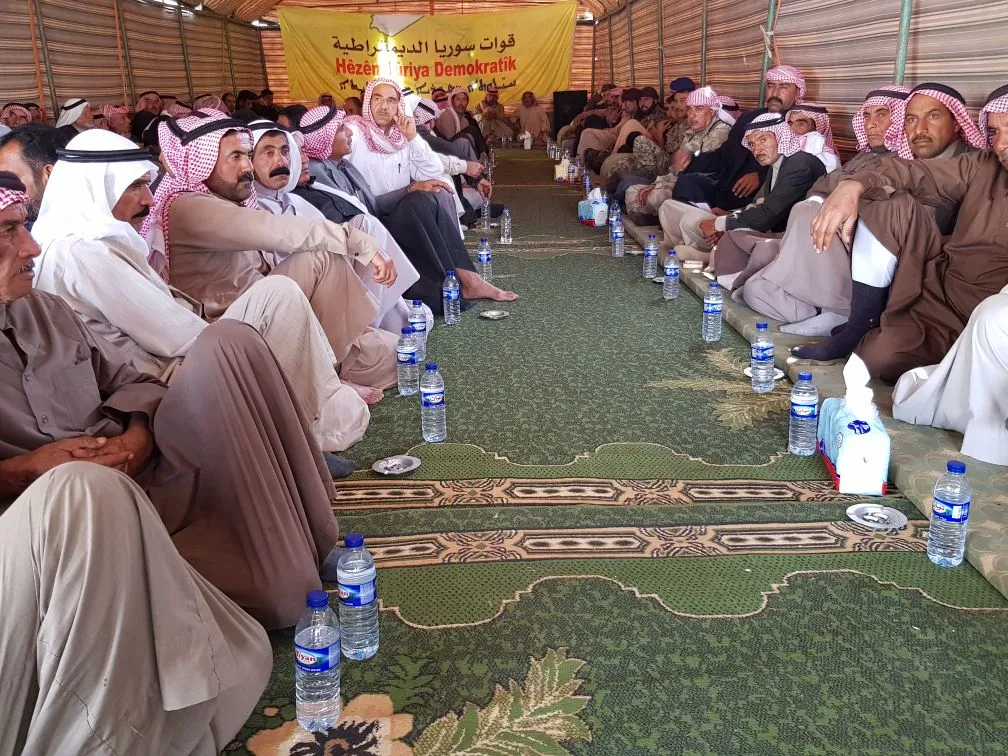 ق س د تجتمع مع عشيرة العميرات وتؤكد ضرورة التكاتف لمواجهة التحديات