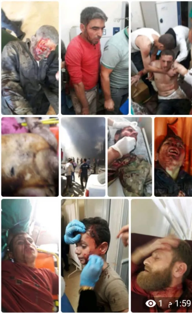 14 شخص بين قتيل وجريح أثر انفجار في إعزاز