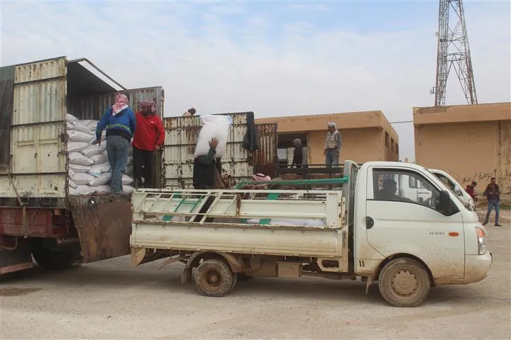 لجنة الزراعة في الشدادي توزع بذار القمح للمزارعين بسعر مناسب