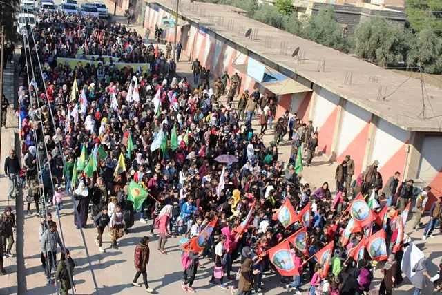 الكرد والعرب والسريان يتضامنون مع القادة ويطالبون أمريكا بعدم الانجراف خلف تركيا