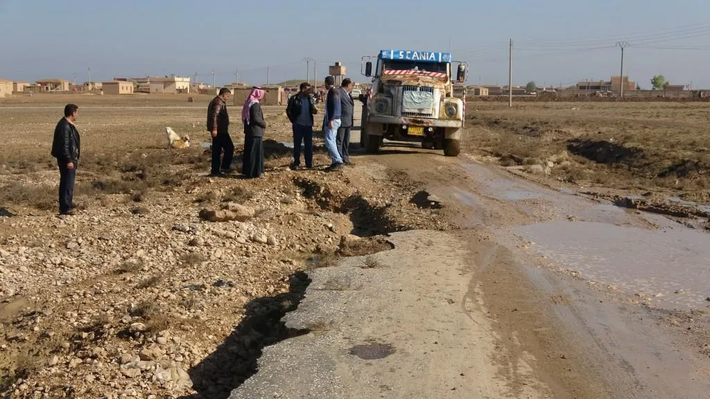 بلدية تل حميس تتخذ إجراءات للحد من خطر السيول