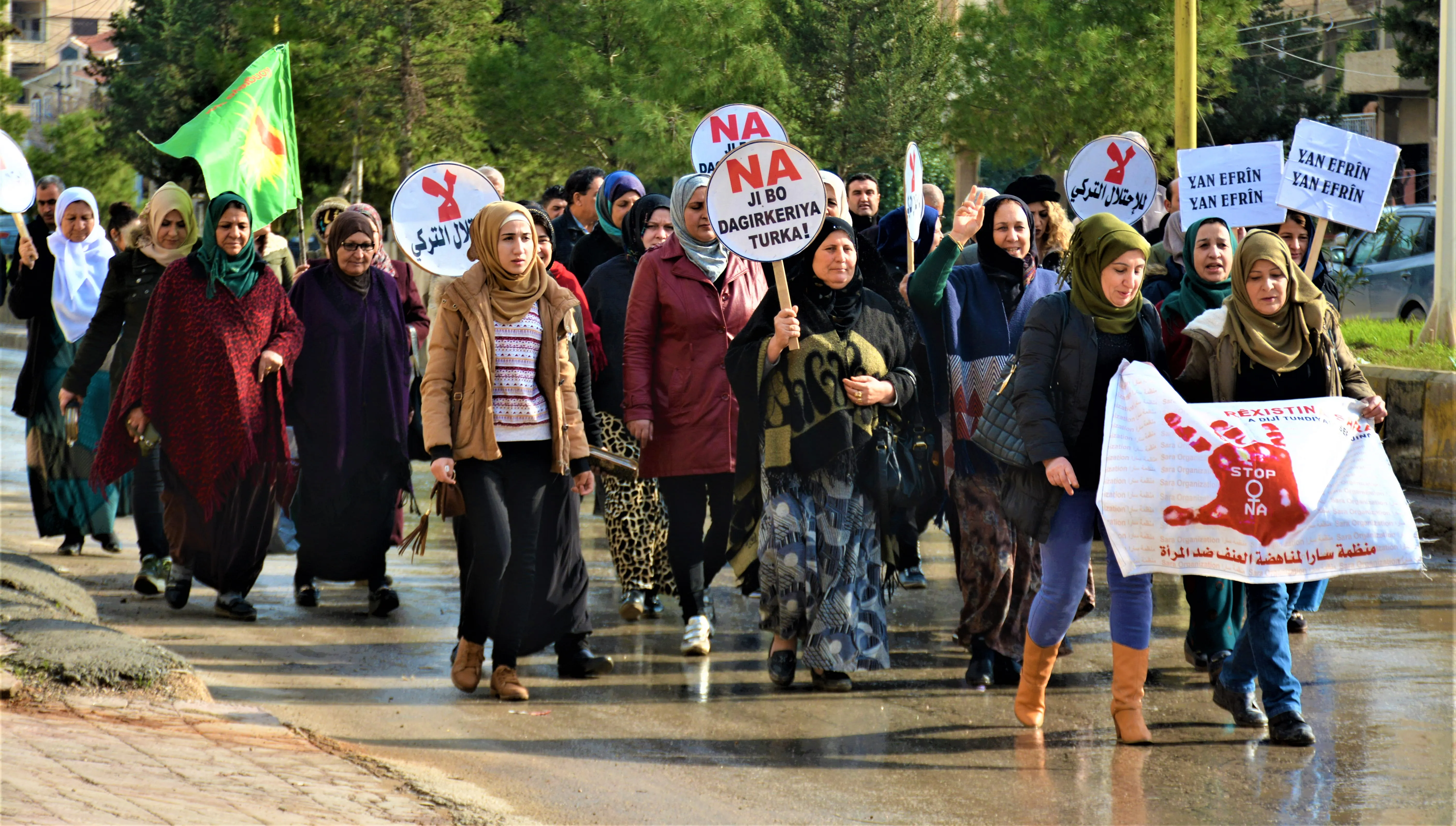 تركيا ومرتزقتها يغيرون هوية عفرين وفق  مخطط عنصري