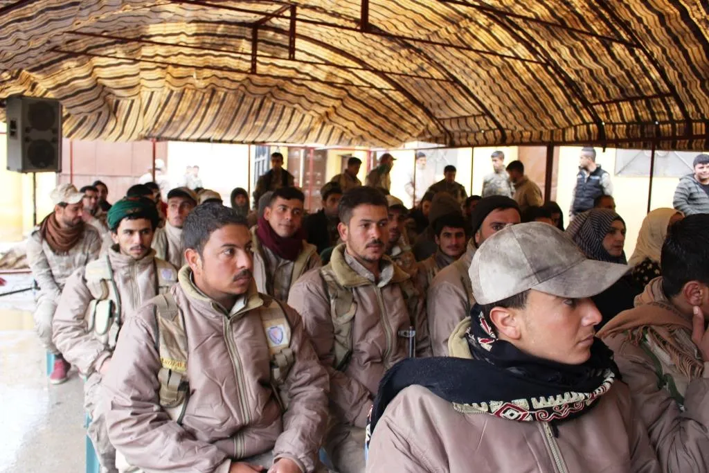 افتتاح مركز لواجب الدفاع الذاتي في الرقة