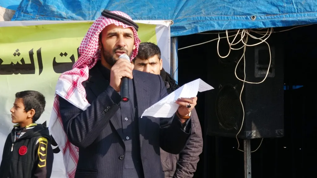  لوحة للسلام في اليوم الـ30 لخيمة الاعتصام