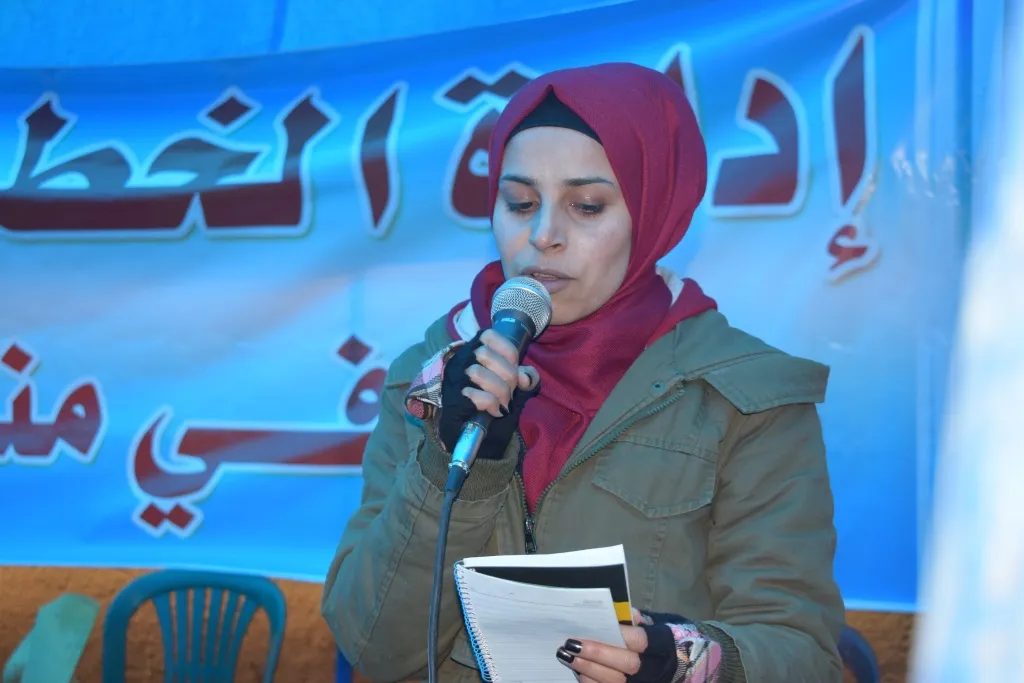 من خيمة الاعتصام : سنحمي أرضنا من أي اعتداء يطالنا